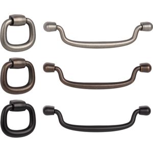 Viefe Möbelknopf &amp; -griff PENDANT aus Metall, Möbelgriff - Messing antik