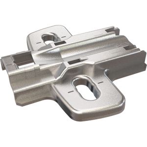Hettich Kreuzmontageplatte Sensys 8099 zum Anschrauben Stahl vernickelt, Distanz 3 mm