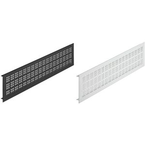 Häfele Lüftungsgitter H3636 eckig Aluminium mit gerillten Stegen, silber, 100 x 1000 mm