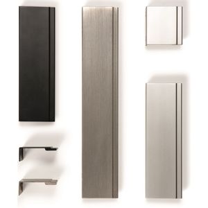 Viefe Griffleiste STRATT aus Aluminium, BA 32 mm - Edelstahl-Optik