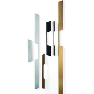 Viefe Griffleiste RAIL aus Aluminium, Edelstahl-Optik - 192 mm