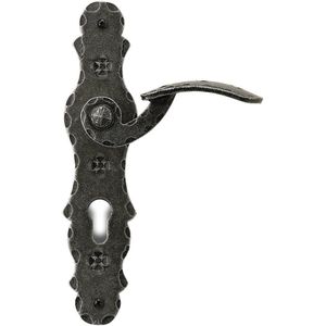 Lienbacher Türbeschlag Antik Schmiedeeisen Wechselgarnitur PZ 72 mm BERN Langschildgarnitur, PZ 72 Links
