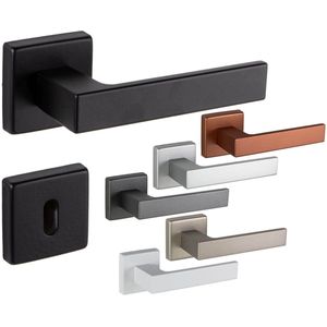 Fimet Drückergarnitur PUSH 1317-211 aus Aluminium, BB - Buntbart - Chrom satiniert