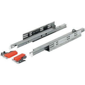 Blum Tandem Vollauszug 560H mit Blumotion Dämpfung 30 kg inkl. Kupplungen, 520 mm - 560H5200B