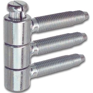 SFS Intec Einbohrband 13 mm Fensterband 3-teilig, Stahl RAL 9010 - reinweiß lackiert