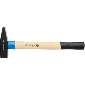 Högert Schlosserhammer aus Stahl mit Holzgriff, 800 Gramm