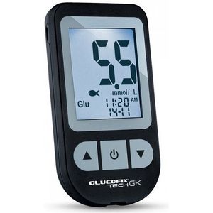 Glucofix Tech GK - Glucosemeter - Wit - Inclusief Prikpen en Lancetten