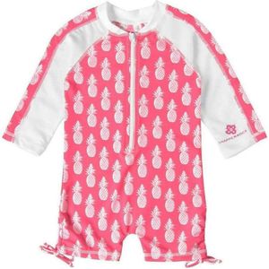 Snapper Rock UV-zwemkleding met rits en lange mouwen (Pineapple) 86/92