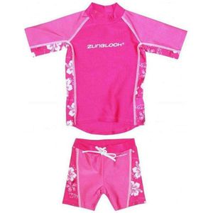 Zunblock uv-zwemkleding set (roze, maat 74/80)