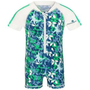 Snapper Rock UV-zwemkleding pakje met rits en korte mouwen (Camo) 62/68