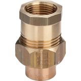 Viega Übergangsverschraubung, d 22mm, Rp 3/4 Rotguss, Messing Modell 94330G, 117399