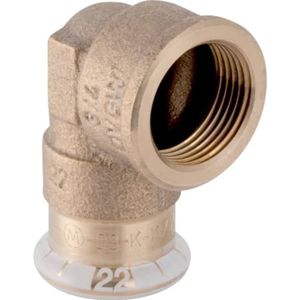 Geberit Mapress Kupfer Übergangswinkel 90° mit Innengewinde,  DN 32, 63857