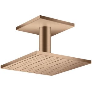 AXOR ShowerSolutions Kopfbrause 250/250 1jet mit Deckenanschluss Brushed Red Gold, 35308310