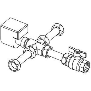 Uponor Central Port 3-Wege-Umschaltventil Perfect 25 DN20, 1099872