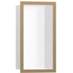 hansgrohe XtraStoris Individual Wandnische Mattweiß mit Designrahmen 300/150/100 Brushed Bronze, 56096140
