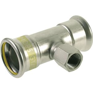 VSH XPress Edelstahl Gas T-Stück Gewinde i/i/i 22xRp3/4"x22 Typ R2718G, 6211095