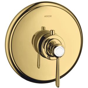 AXOR Montreux Thermostat HighFlow Unterputz mit Hebelgriff Polished Gold Optic, 16824990