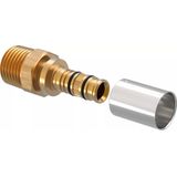 Uponor Rapex Press-Nippel 16-R1/2"MT, 1000155