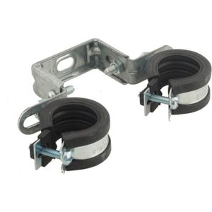 Walraven Rohrschelle Duplo KSB1 ev 15-18 mm EPDM auf Doppelbügel, 3393218