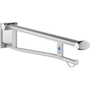Keuco KE SK-Griff WC Plan Care 34903, re mit Funk-Ausl.,verchromt/schwarzgrau, 850 mm, 34903011837