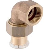 Geberit Mapress Kupfer Übergangs-Winkelverschraubung 90° mit Innengewinde,  DN 15, 65392