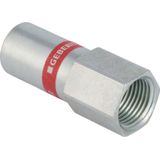 Geberit Mapress C-Stahl Übergang mit Innengewinde und Einschubende,  DN 15 / 20,  dø 18 mm, 21904