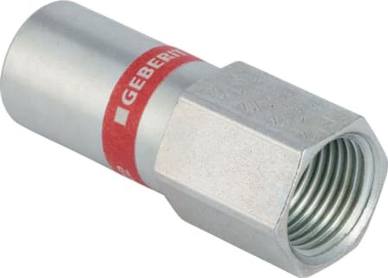 Geberit Mapress C-Stahl Übergang mit Innengewinde und Einschubende,  DN 15 / 20,  dø 18 mm, 21904