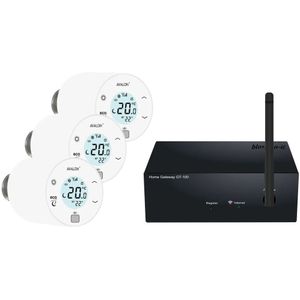 blossom-ic Avalon+ Tres Set: 3x Avalon+ Thermostat, 1x Gateway GT-100, APTS-3980