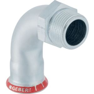 Geberit Mapress C-Stahl Übergangsbogen 90° mit Außengewinde,  DN 15, 20505