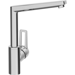 HANSA Einhebelmischer Küchenarmatur HANSATWIST 0920 Bügelhebel Ausladung 193 mm DN15 Chrom, 09202205