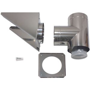 Vaillant Außenwandanschluss DN 300/200 Edelstahl für Abgassystem Fassade DN 200, 0020095574