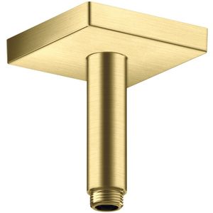 AXOR HG AXOR ShowerSolutions Deckenanschluss 100 mm eckig Brushed Brass, 26437950