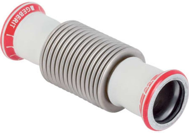 Geberit Mapress C-Stahl Axialkompensator mit Pressmuffen,  DN 15, 23933