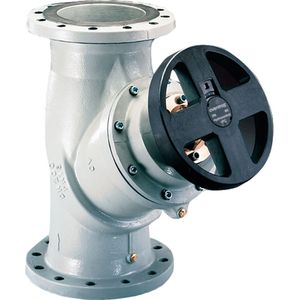 OVENTROP Strangregulierventil HydroControl VFC mit Flanschen PN 16 gebohrt nach ANSI Class 150 DN 400 - 16, mit zwei montierten Classic Messventilen, Sphäroguss, 1062960