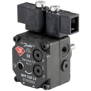 Danfoss Ölbrennerpumpe BFP 52 Eckeinstieg R5 mit 2 Magnetventil,, 40 l/h, Drehri, re,, 071N3204