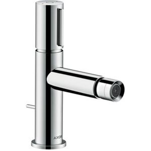 AXOR Uno Bidetmischer Select mit Zugstangen-Ablaufgarnitur Brushed Nickel, 45210820