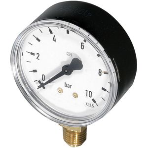 Resideo Manometer M39M G 1/4, 63mm, unten, Teilung 0-10bar, M39M-A10