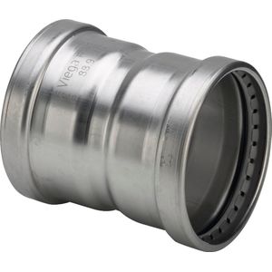 Viega Sanpress Inox XL-Muffe, d 64,0mm Stahl nichtrostend Modell 2315XL, 578084