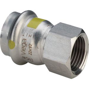 Viega Sanpress Inox G-Übergangsstück, d 54mm, Rp 2 Stahl nichtrostend Modell 0212, 486945