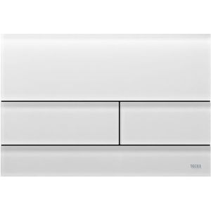 TECE TECEsquare II WC-Betätigungsplatte Zweimengentechnik, Glas weiß satiniert, 9240824