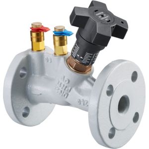 OVENTROP Strangregulierventil HydroControl VFC mit Flanschen nach EN 1092-2 PN 16 DN 20, mit zwei montierten Classic Messventilen, Grauguss (GG 25), 1062646