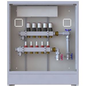 Danfoss Station UnoFloor Basic 5R 5 HK, rechts mit WMZ-Set, 230V, 088X3125