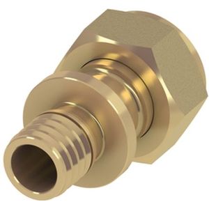 TECE TECEflex Verschraubung, flachdichtend Standard Messing, Dim. 16 x 1/2, 767578