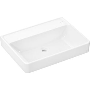 Hansgrohe Xanuia Q Waschtisch 650/480 ohne Hahnloch und Überlauf, SmartClean Weiß, 61154450