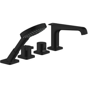AXOR Citterio E 4-Loch Fliesenrandarmatur mit Thermostat Mattschwarz, 36410670