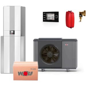 Wolf Paket WP-Center Monoblock 10/300 inkl. Bodenkonsole+WW-Speicher+BM-2, 9146842W03