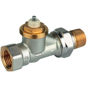 Resideo Thermostatventilkörper SX Messing vernickelt, Durchgang, 1/2", V2000DSX15