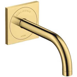 AXOR Uno Elektronik-Waschtischmischer Unterputz für Wandmontage mit Auslauf 165 mm Polished Gold Optic, 38119990