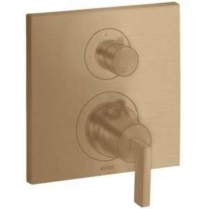 AXOR Citterio Thermostat Unterputz mit Ab- und Umstellventil Hebelgriff Brushed Bronze, 39720140