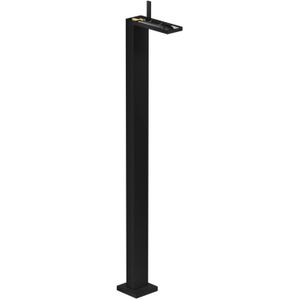 AXOR HG AXOR MyEdition Einhebel-Waschtischmischer bodenstehend mit Push-Open Ablaufgarnitur ohne Platte Mattschwarz, 47042670